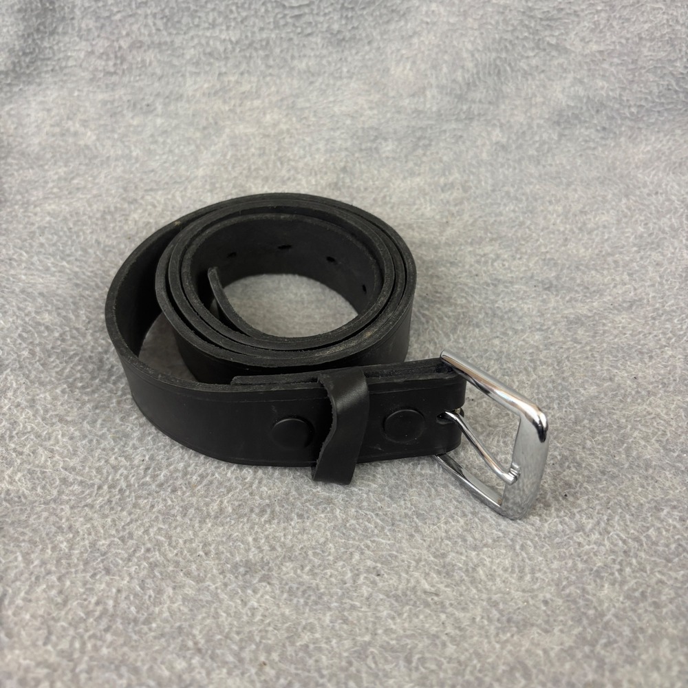 LawPro Leather Belt Men 46 Black Basketweave Duty Uniform Made in USA